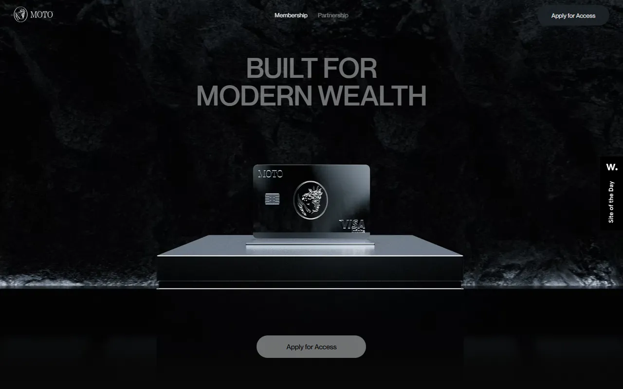 Moto homepage, first screen